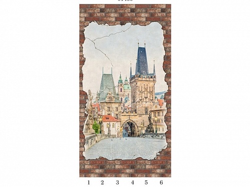 Панель ПВХ Панда Состаренный Кирпич (рис.2)