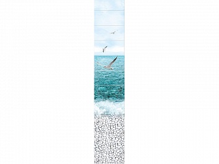 Панель ПВХ Панда Море (рисунок Чайки)
