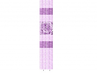 Панель ПВХ Unique Садали фиолетовый (рисунок)