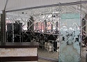 Плитка зеркальная треугольная серебряная