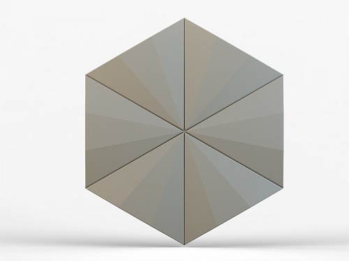 Панель 3D гипсовая Гексагон техно шестигранник