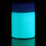 Светящаяся краска по ткани голубая / голубая