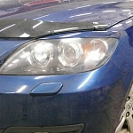 Реснички на фары Mazda 3 Hatchback короткие