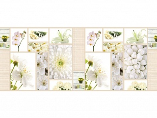 Фартук МДФ Белые цветы