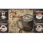 Фартук МДФ Кофе ассорти с тиснением под дерево