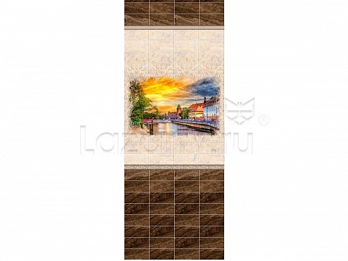 Панель ПВХ Панда Вечер в Голландии (рисунок 2)