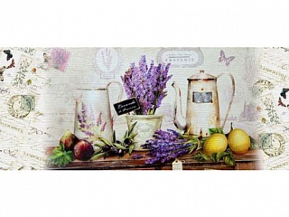 Фартук МДФ Прованс с тиснением под дерево