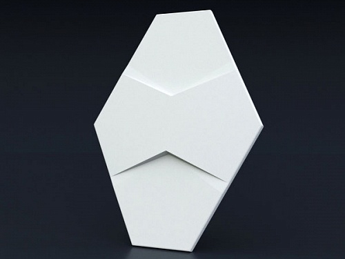 Панель 3D гипсовая Пента