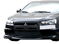 Бампер передний для Mitsubishi Lancer X GT Тюнинг Митсубиси Х, покраска установка, фото.