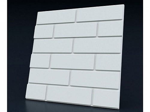 Панель 3D гипсовая Кирпич плоский