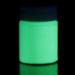 Светящаяся краска по ткани бесцветная / бирюзовая