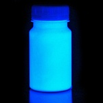 Краска люминесцентная для дисков голубая / голубая