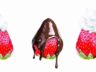 Фартук МДФ Клубничный десерт