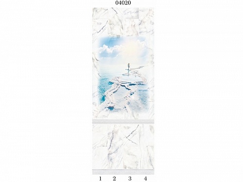 Панель ПВХ Панда Белый мрамор (рис.2)