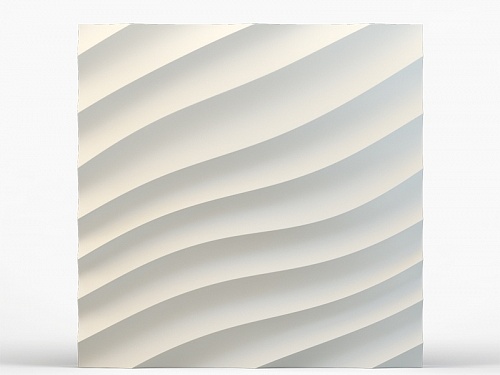 Панель 3D гипсовая Волна диагональная мелкая