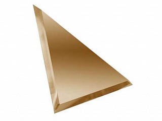 Плитка зеркальная треугольная бронзовая