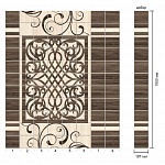 Влагостойкий 3D пол Грация 1