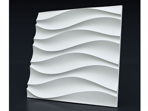 Панель 3D гипсовая Волна симметричная