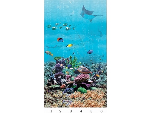 Панель ПВХ Панда Подводный мир new (рис. 1)