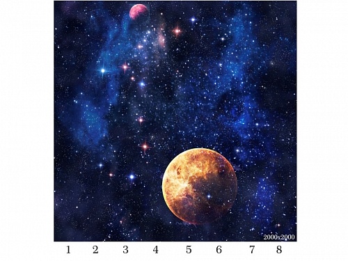 Потолочная панель ПВХ Панда Космос (рисунок 2)