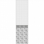 Панель ПВХ с фризом Солей черный