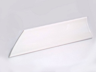 Уголок-срез на ванну керамический белый левый